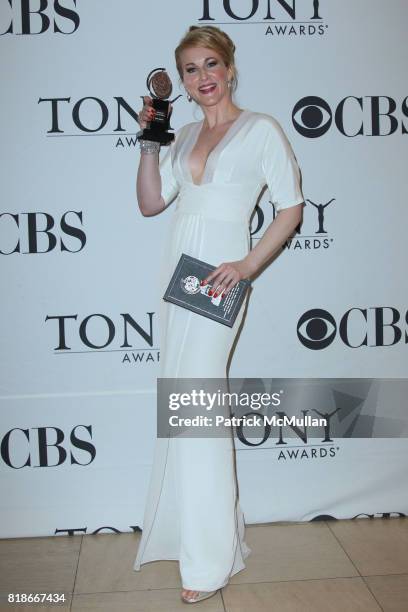 Katie Finneran attends 64th ANNUAL TONY AWARDS Red Carpet Arrivals at Radio City Music Hall on June 13, 2010 in New York City.