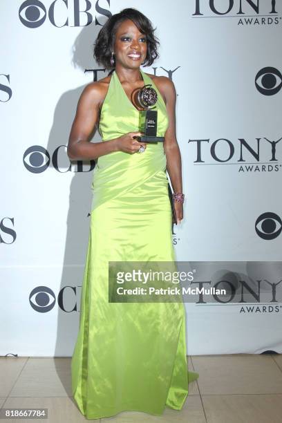 Viola Davis attends 64th ANNUAL TONY AWARDS Red Carpet Arrivals at Radio City Music Hall on June 13, 2010 in New York City.
