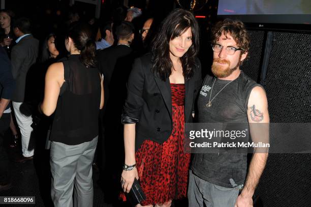 Tabitha Simmons and Dustin Yellin attend SALVATORE FERRAGAMO ATTIMO Launch Event at The Standard Hotel on June 30, 2010 in New York City.