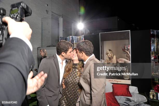 Pietro Clemente, Chiara Clemente and Andrea Clemente attend FERRAGAMO Launches ATTIMO On The Top of The Standard at The Standard on June 30, 2010 in...