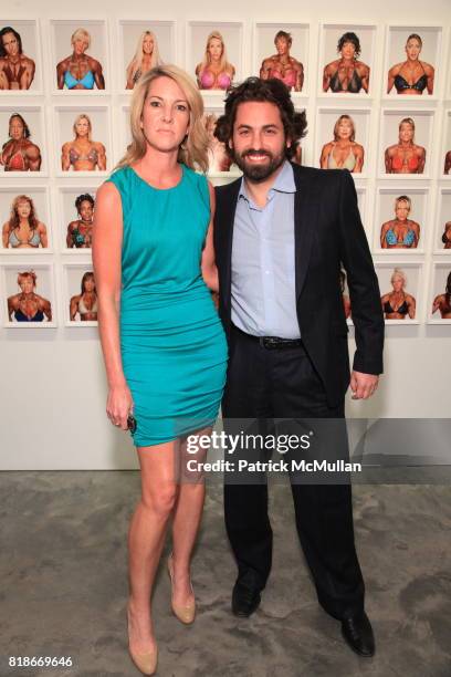 Sarah Hasted and Joseph Kraeutler attend MARTIN SCHOELLER Artist Reception at HASTED HUNT KRAEUTLER on June 30, 2010 in New York.