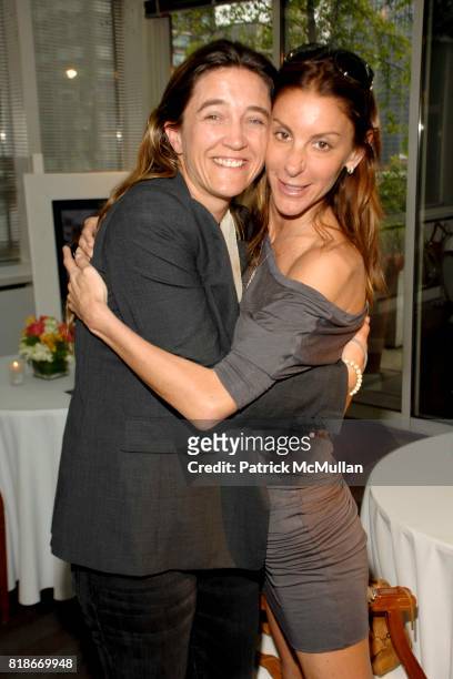 Vanessa von Bismarck and Dori Cooperman attend CHARRIOL LUNCHEON TO PREVIEW HER NEW HANDBAG COLLECTION C.LILI at the Hudson Hotel on June 09, 2010 in...
