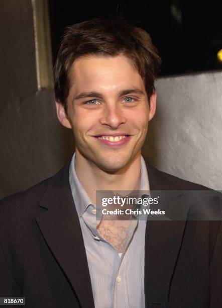 Actor James Marsden arrives at the "Spirit of Hollywood" party hosted by GQ magazine and Bacardi March 28, 2001 at Lush nightclub in Santa Monica, CA.