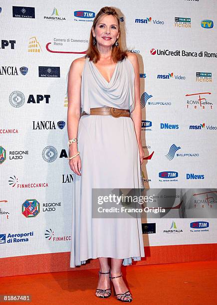 Actress Kim Cattrall attends the second day of Roma Fiction Fest 2008 on July 8, 2008 in Rome, Italy.