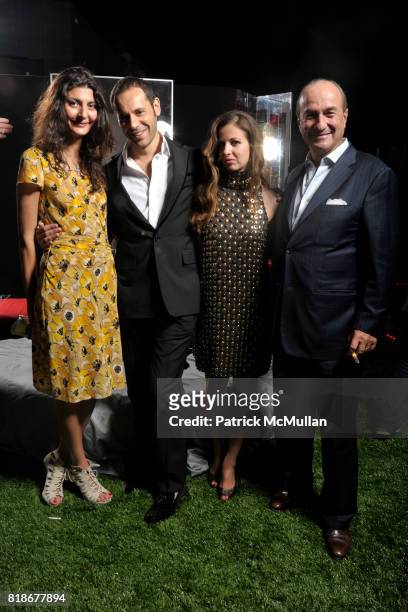 Giovanna Battaglia, Massimiliano Giornetti, Chiara Clemente and Michele Norsa attend FERRAGAMO Launches ATTIMO On The Top of The Standard at The...