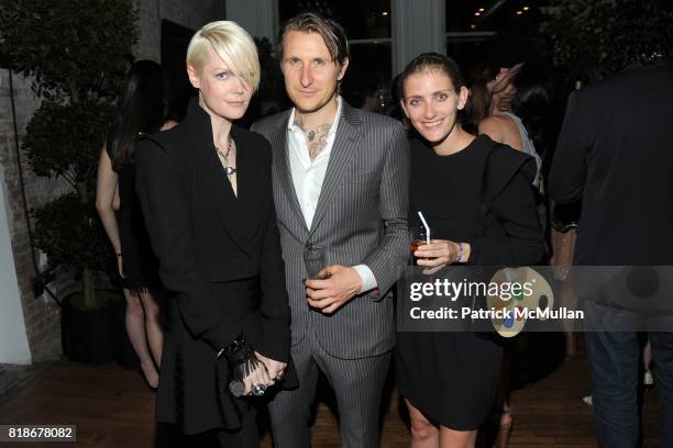 Kate Lanphear, Scott Campbell and Sophie Aschauer attend 2010 WHITNEY ART PARTY Presented by BCBGMAXAZRIA at 82Mercer on June 9, 2010 in New York...