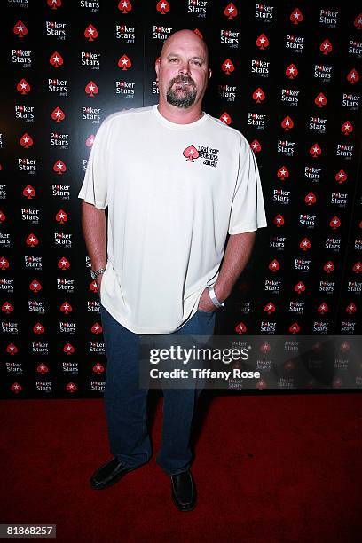 Major League Baseball pitcher David Wells arrives at the PokerStars.net Burlesque Party to celebrate the World Series of Poker at Rain Nightclub on...