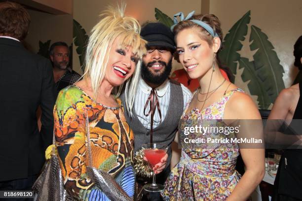 Betsey Johnson, Giovanni "Jelly Jells" James and Katie Dangerkat attend TARGET and PAPER Host A Private Dinner To Celebrate KIM HASTREITER Receiving...