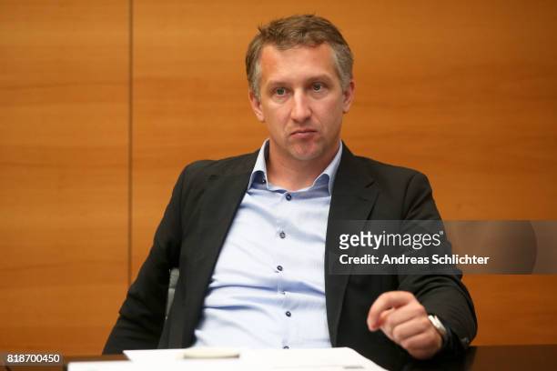 Frank Baumann at DFB Headquarters on July 19, 2017 in Frankfurt am Main, Germany.