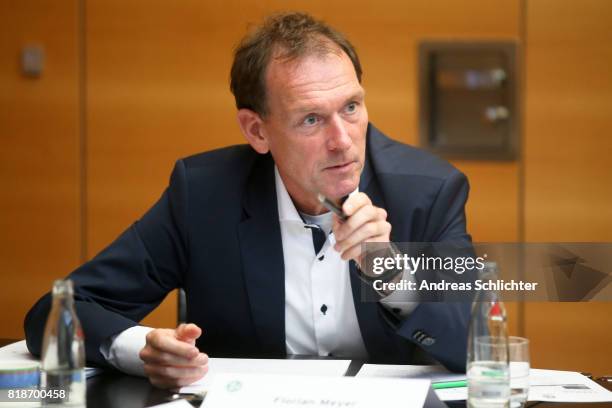 Florian Meyer at DFB Headquarters on July 19, 2017 in Frankfurt am Main, Germany.