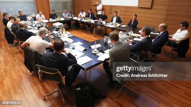 General view during the DFB Referees And Bundesliga Head Coaches Round Table at DFB Headquarters on July 19, 2017 in Frankfurt am Main, Germany.