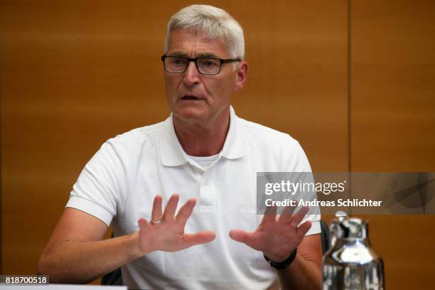 Referee Lutz Michael Froehlich at DFB Headquarters on July 19, 2017 in Frankfurt am Main, Germany.