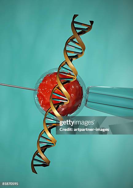 dna, in vitro fertilisation double helix needle patch clamp - artificial insemination stock illustrations