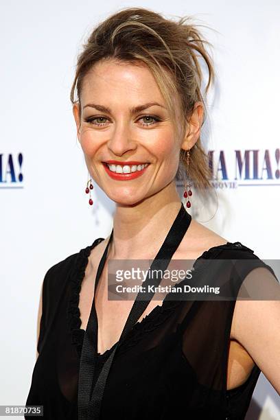 Actress Kat Stewart attends the Australian Premiere of "Mamma Mia! The Movie" at Hoyts Melbourne Central on July 9, 2008 in Melbourne, Australia.