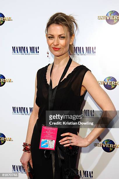 Actress Kat Stewart attends the Australian Premiere of "Mamma Mia! The Movie" at Hoyts Melbourne Central on July 9, 2008 in Melbourne, Australia.