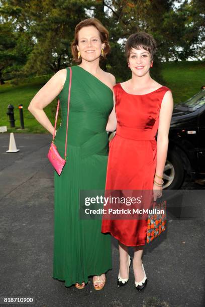 Sigourney Weaver and Charlotte Simpson attend THE CONSERVATORY BALL at The New York Botanical Garden on June 3, 2010 in New York City.