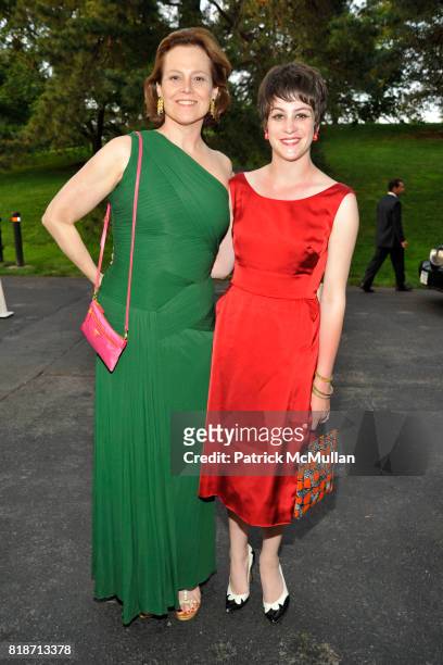 Sigourney Weaver and Charlotte Simpson attend THE CONSERVATORY BALL at The New York Botanical Garden on June 3, 2010 in New York City.