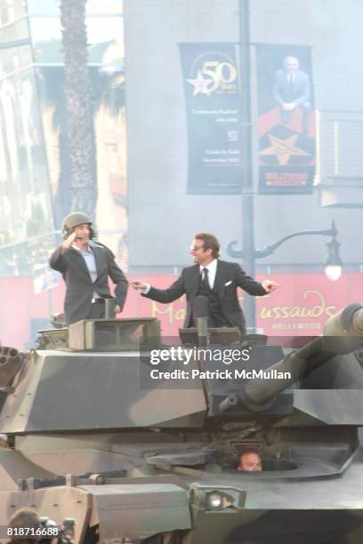 Bradley Cooper and Sharlto Copley attend "The A-Team" Los Angeles Premiere at Grauman's Chinese Theatre on June 3, 2010 in Hollywood, California.