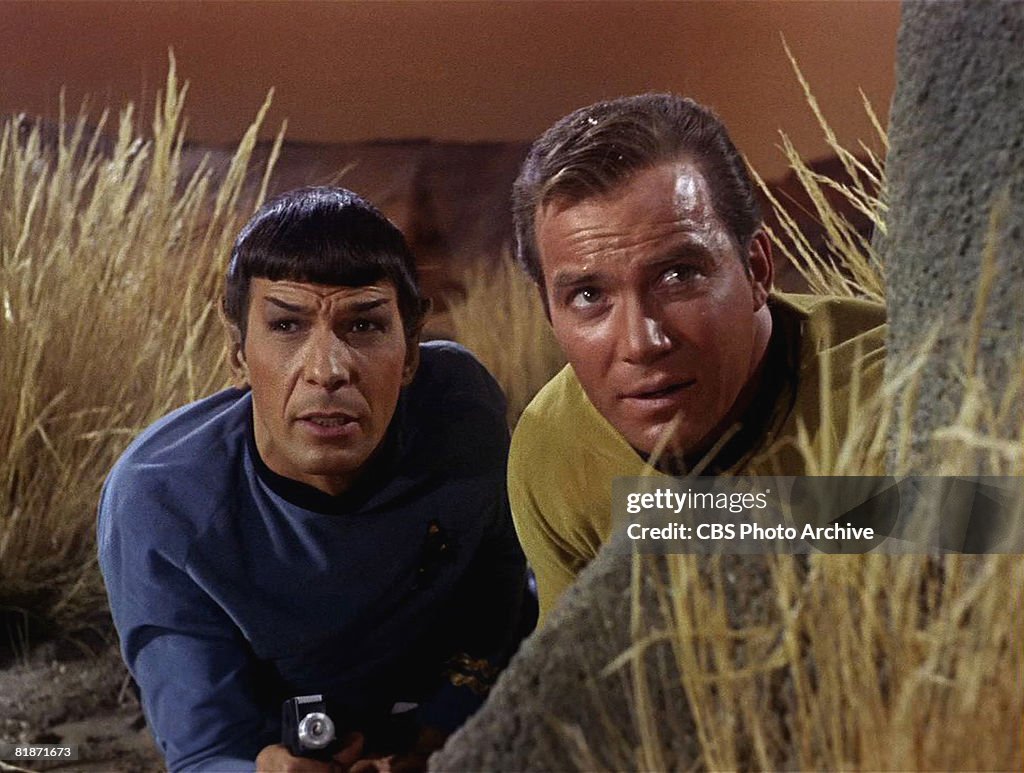 Leonard Nimoy And William Shatner In 'Star Trek'