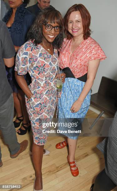 Brenda Emmanus and Clare Stewart attend the Mayor of London's Summer Culture Reception on July 18, 2017 in London, England.