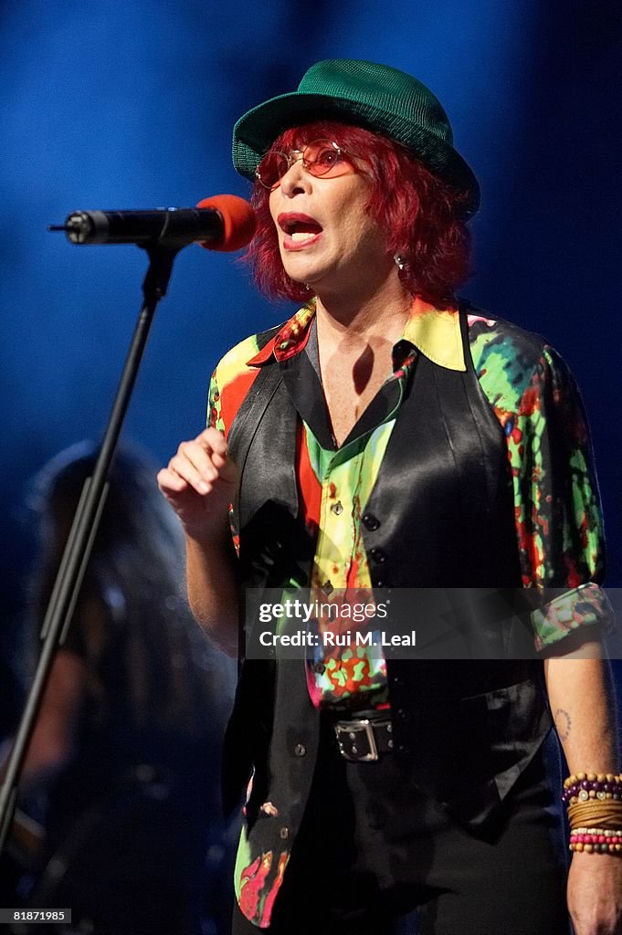 Rita Lee performs at Coliseu dos Recreios