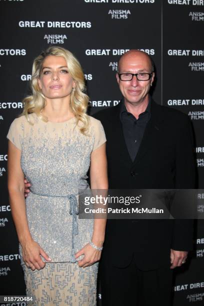Angela Ismailos and Mark Urman attend New York Premiere of GREAT DIRECTORS at Moma on June 22, 2010 in New York City.