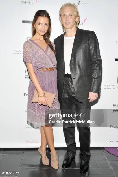 Almudena Fernandez and David Meister attend DESIGNER BRIDE Collection Show at 583 Park Ave on June 22, 2010 in New York City.