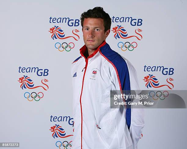 Portrait of Tom Parker, member of the Team GB rowing team at the National Exhibition Centre on June 28, 2008 in Birmingham, England.