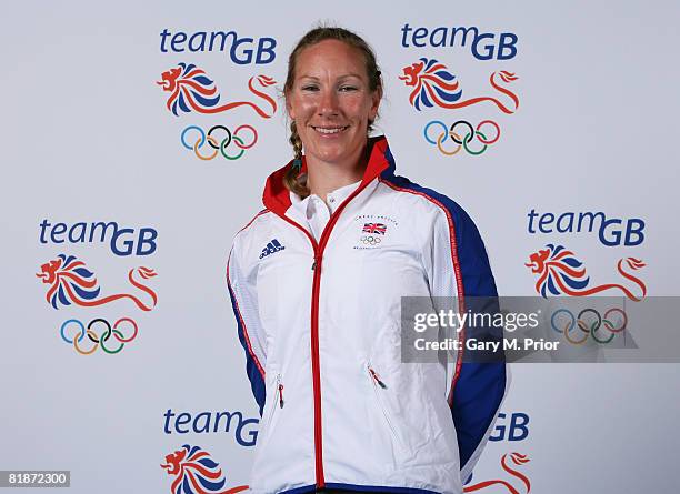 Portrait of Debbie Flood, member of the Team GB rowing team at the National Exhibition Centre on June 28, 2008 in Birmingham, England.