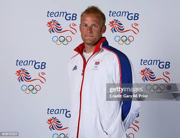 Portrait of Alex Partridge, member of the Team GB rowing team at the National Exhibition Centre on June 28, 2008 in Birmingham, England.