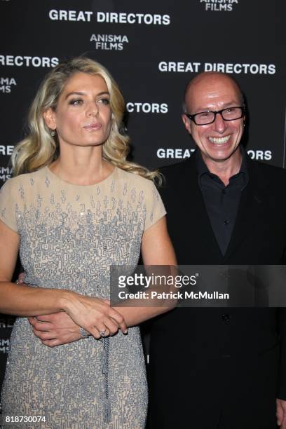 Angela Ismailos and Mark Urman attend New York Premiere of GREAT DIRECTORS at Moma on June 22, 2010 in New York City.