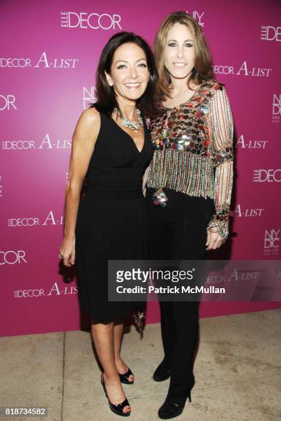 Margaret Russell and Madeline Stuart attend ELLE DECOR A-LIST at New York Design Center on June 10, 2010 in New York City.