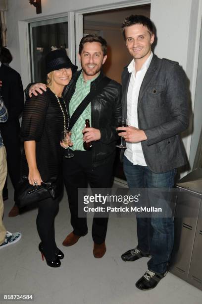 Collina Davis, Adam Drucker and Curtis McConnal attend Bret Easton Ellis to celebrate the publication of his new novel IMPERIAL BEDROOMS at Penthouse...