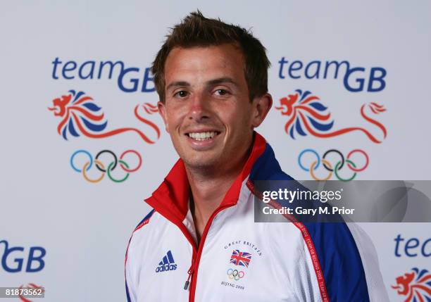 Portrait of Matt Daly, a member of the Team GB Hockey team at the National Exhibition Centre on July 9, 2008 in Birmingham, England.