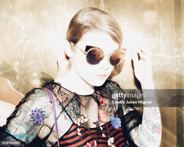 Musician Coeur de Pirate is photographed for Grazia Magazine on May 19, 2016 in Cannes, France.