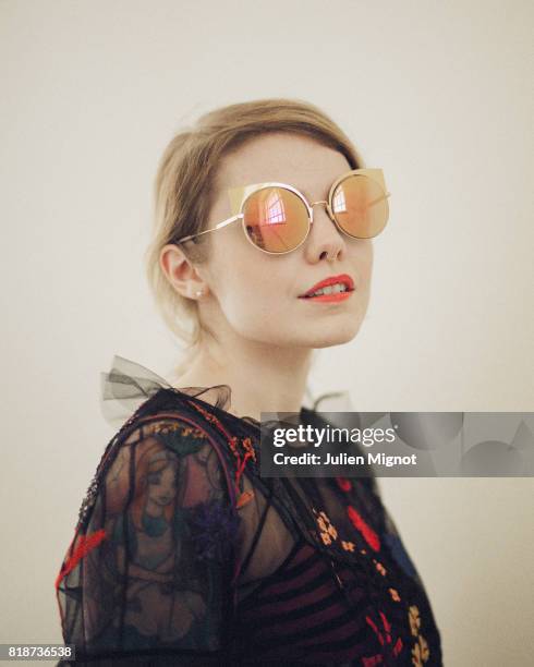 Musician Coeur de Pirate is photographed for Grazia Magazine on May 19, 2016 in Cannes, France.