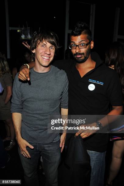 Dennis Crowley and Deepen Shah attend TOPGUEST.COM Launch Party at Black Room on June 10, 2010.