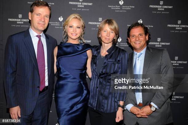 Peter Stas, Candice Accola, Aletta Stas and Ralph Simons attend Frederique Constant's Passion Award at Cipriani Wall St. On June 29, 2010 in New York...