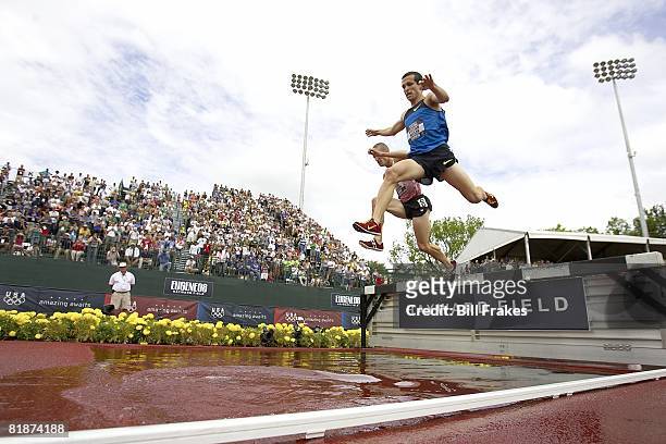 Olympic Trials: Joshua McAdams and William Nelson in action during 3000M Steeplechase Semifinals at Hayward Field. Eugene, OR 7/5/2008 CREDIT: Bill...