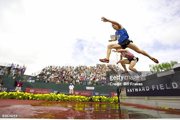 Olympic Trials: Joshua McAdams and William Nelson in action during 3000M Steeplechase Semifinals at Hayward Field. Eugene, OR 7/5/2008 CREDIT: Bill...