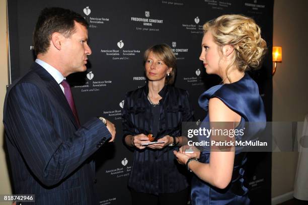 Peter Stas, Aletta Stas and Candice Accola attend Frederique Constant's Passion Award at Cipriani Wall St. On June 29, 2010 in New York City.