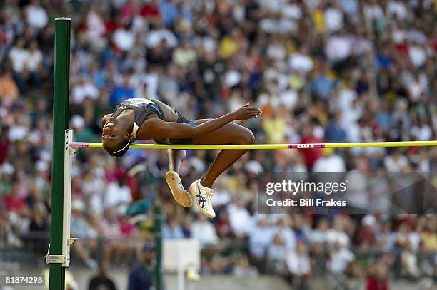 Olympic Trials: Sharon Day in action during High Jump Final at Hayward Field. Eugene, OR 7/4/2008 CREDIT: Bill Frakes