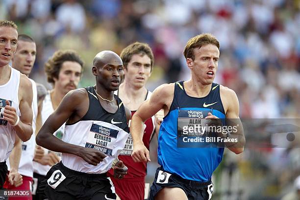 Olympic Trials: Bernard Lagat and Alan Webb in action during 1500M Semifinals at Hayward Field. Eugene, OR 7/4/2008 CREDIT: Bill Frakes