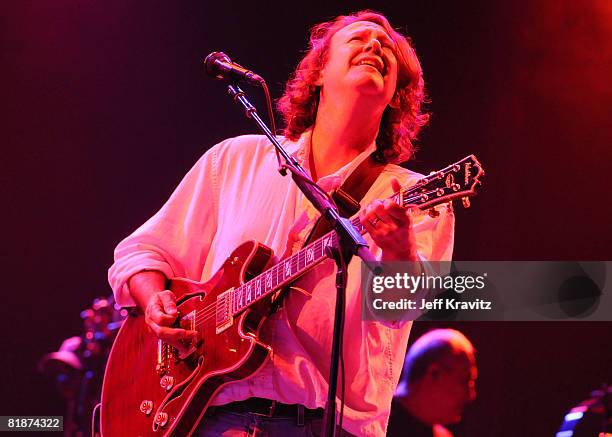 Widespread Panic perform on the Odeum Stage during the Rothbury Music Festival 08 on July 4, 2008 in Rothbury, Michigan.