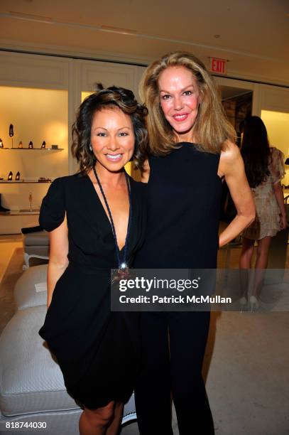 Alina Cho and Cece Cord attend DIOR JOAILLERIE special launch of the BOIS de ROSE Collection at Dior Boutique NYC on June 10, 2010.