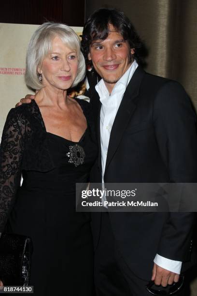 Helen Mirren and Sergio Peris-Mencheta attend E1 Entertainment Presents the New York Premiere of LOVE RANCH at Dolby Screening Room on June 29, 2010...