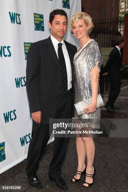 Jennifer Pappas and Chris Pappas attend Wildlife Conservation Society Spring 2010 Gala "Flight of Fancy" at Central Park Zoo on June 10, 2010 in New...