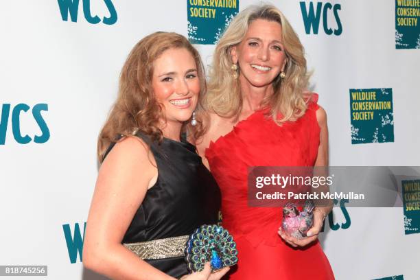 Gillian Hearst Simonds and Ann Unterberg attend Wildlife Conservation Society Spring 2010 Gala "Flight of Fancy" at Central Park Zoo on June 10, 2010...