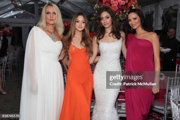 Keren Craig, Devon Aoki, Emmy Rossum and Georgina Chapman attend Wildlife Conservation Society Spring 2010 Gala "Flight of Fancy" at Central Park Zoo...