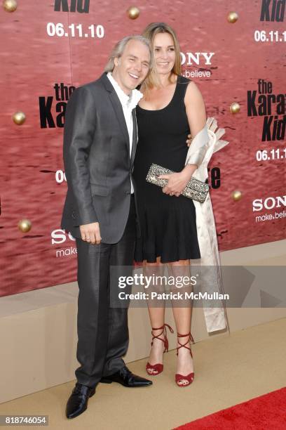 Harald Zwart and Veslemoy Ruud Zwart attend PREMIERE OF COLUMBIA PICTURES: THE KARATE KID at Mann's Village Theatre on June 7, 2010 in Westwood,...